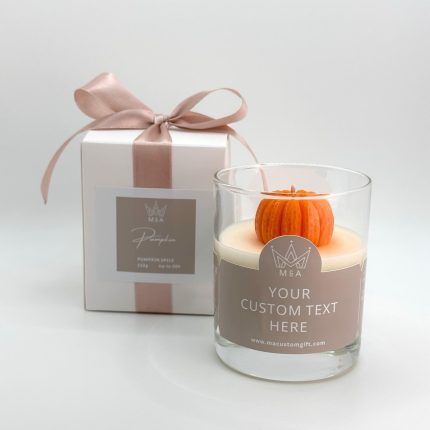Pumpkin Message Candle Scented With Pumpkin Spice